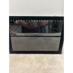 Black Velvet Necklace Bracelet Display Case 20 White Wire Hangers Inside